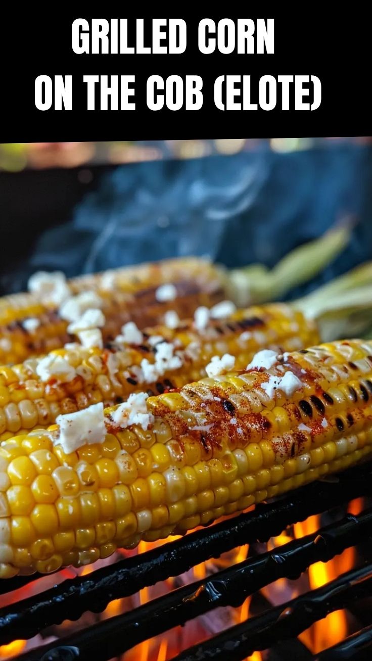 Grilled corn on the cob, also known as Elote, with a light char and sprinkled with seasoning