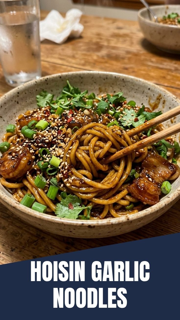 Hoisin garlic noodles bowl