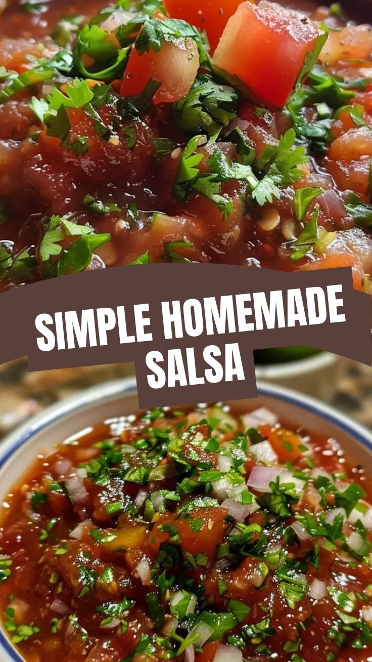 Homemade Salsa with Fresh Tomatoes