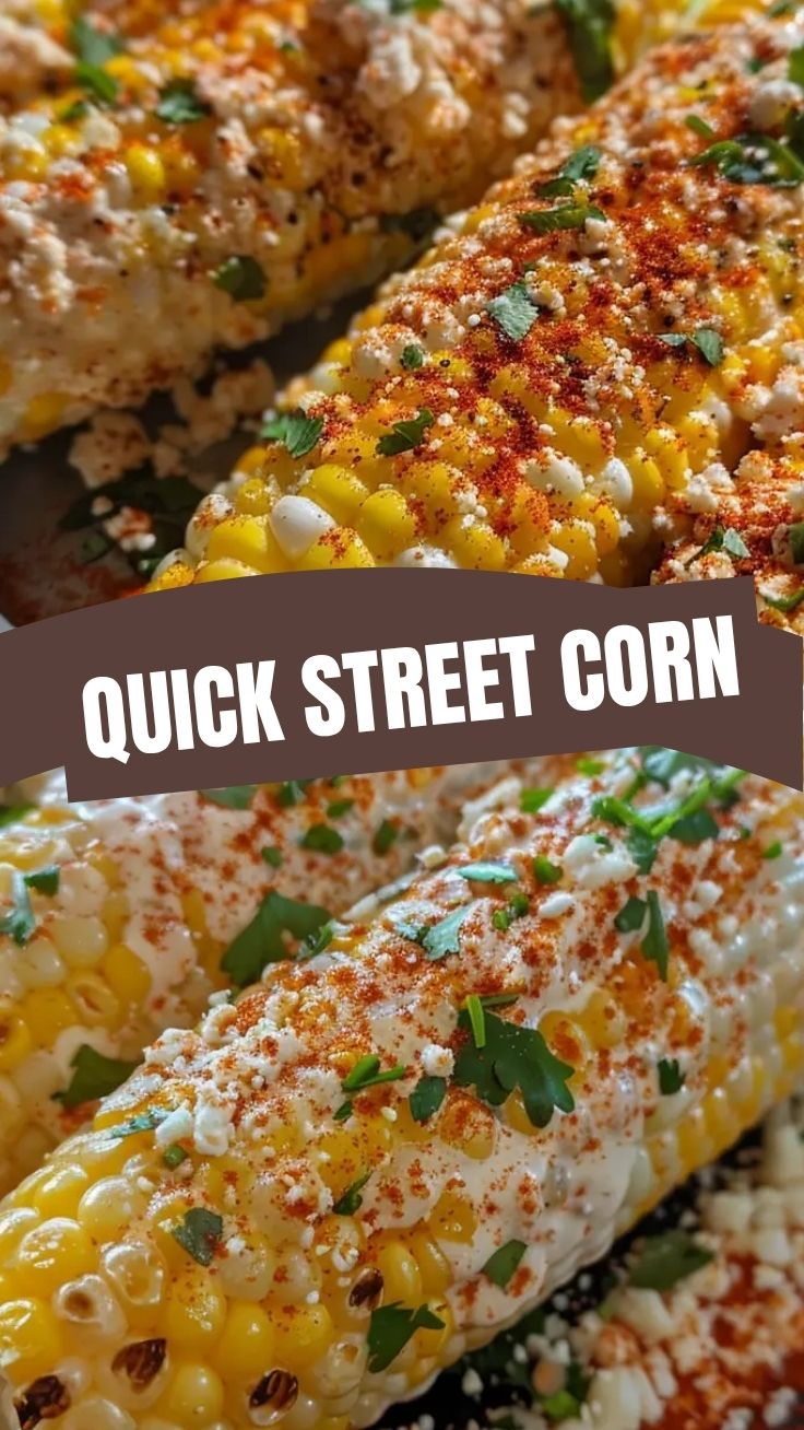 Close-up of a grilled street corn cob generously topped with cojita cheese, mayonnaise, and chili powder