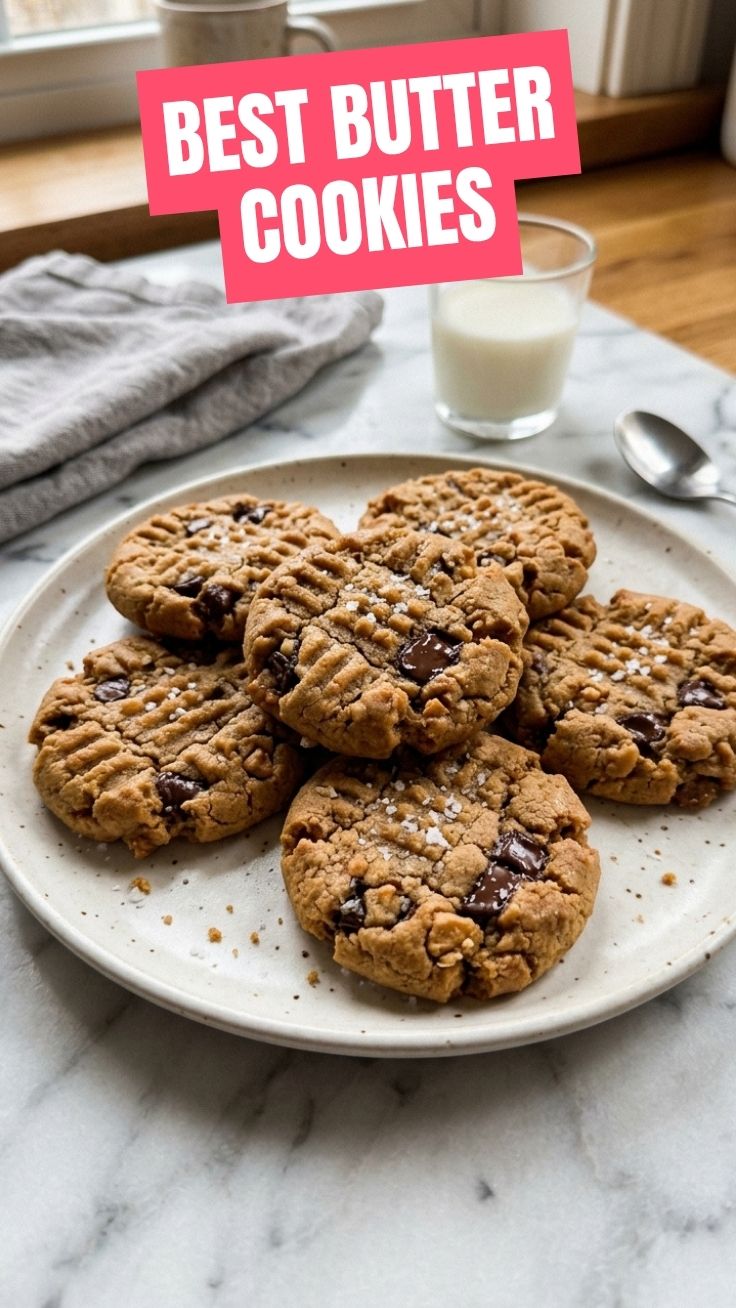 A close-up of freshly baked peanut butter cookies with fork marks