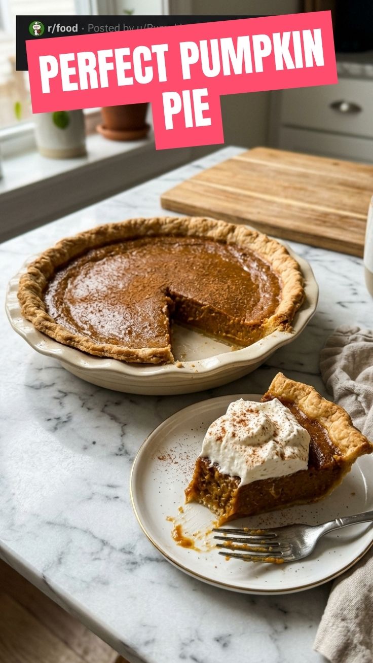 A perfectly golden pumpkin pie on a cooling rack