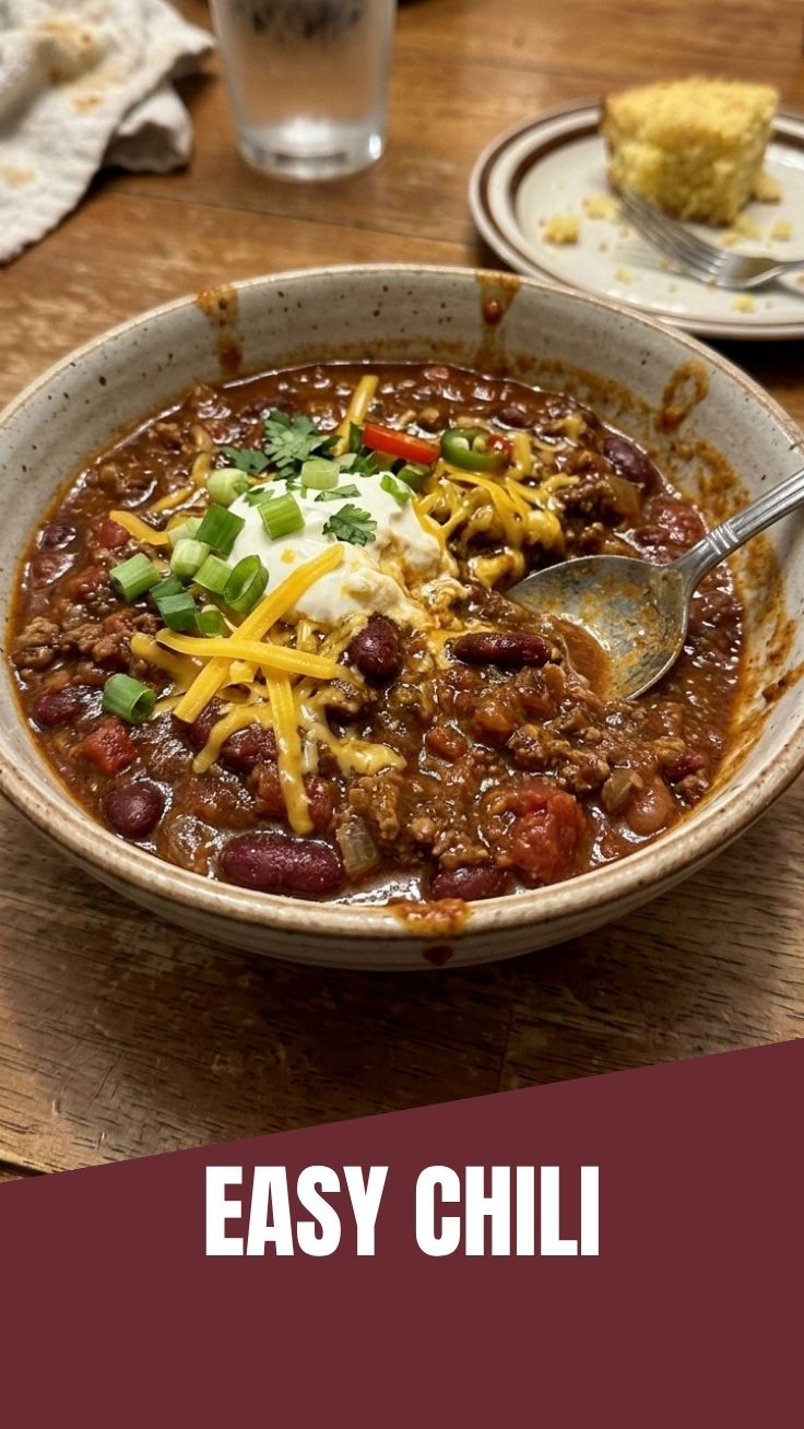 A bowl of spicy chili with beans and meat, topped with fresh cilantro.