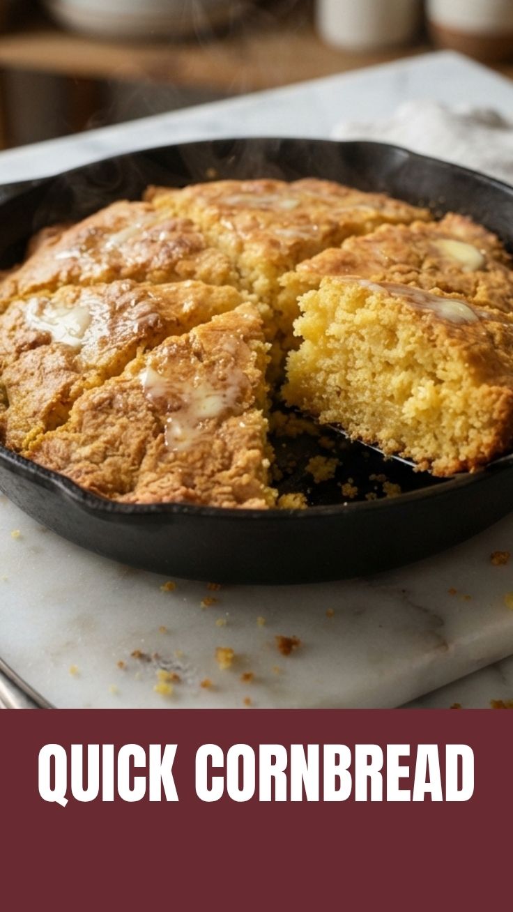 Golden brown cornbread ready for dressing