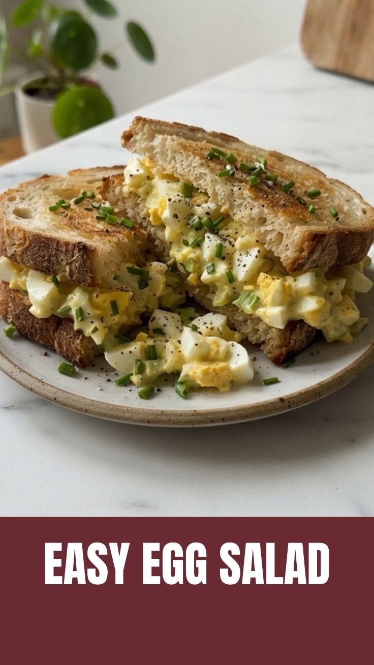 Perfect egg salad bowl with creamy texture and fresh herbs